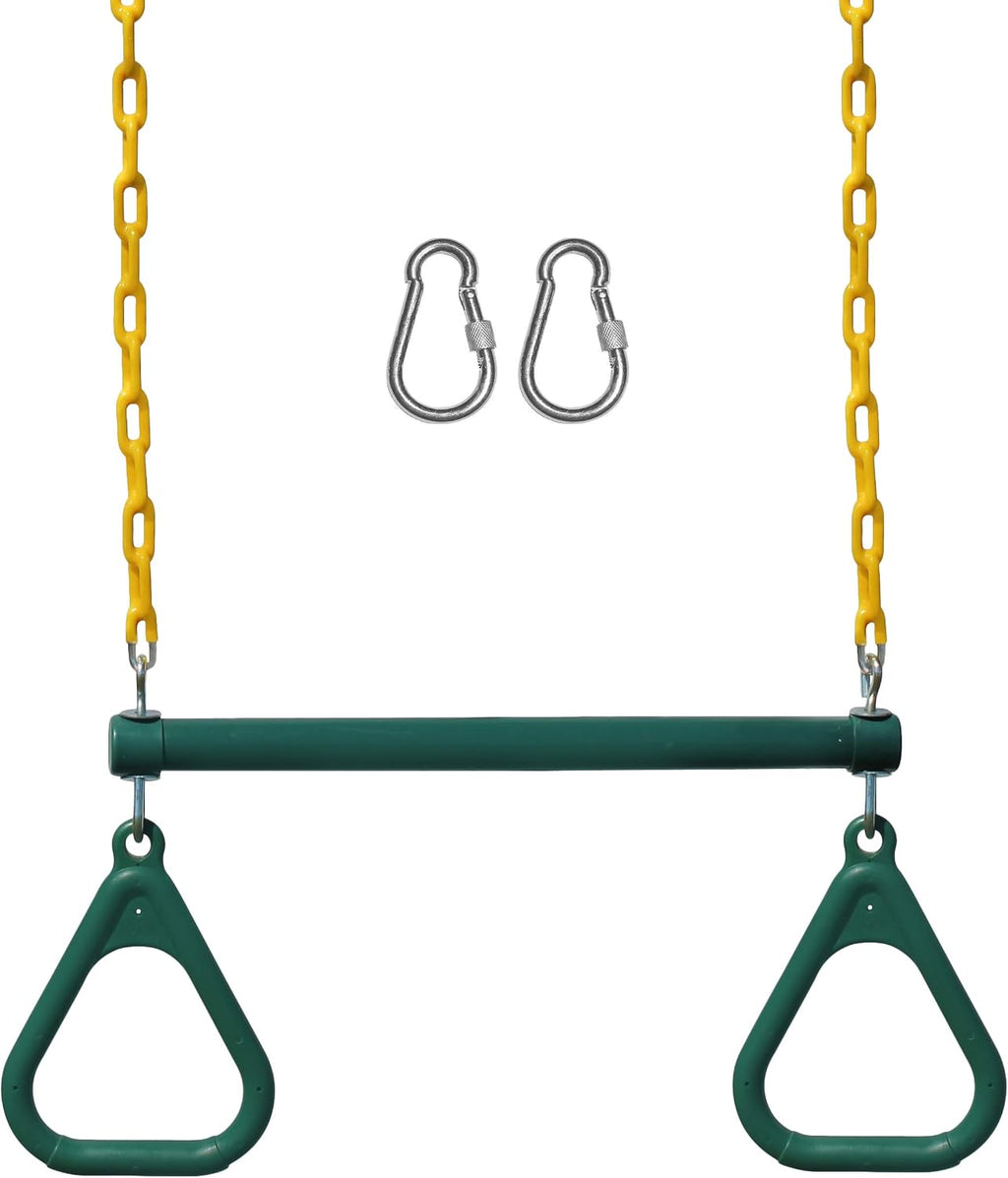 Cedar Wood Outdoor Swing Set Monkey Bars Wave Slide Adventure Playset
