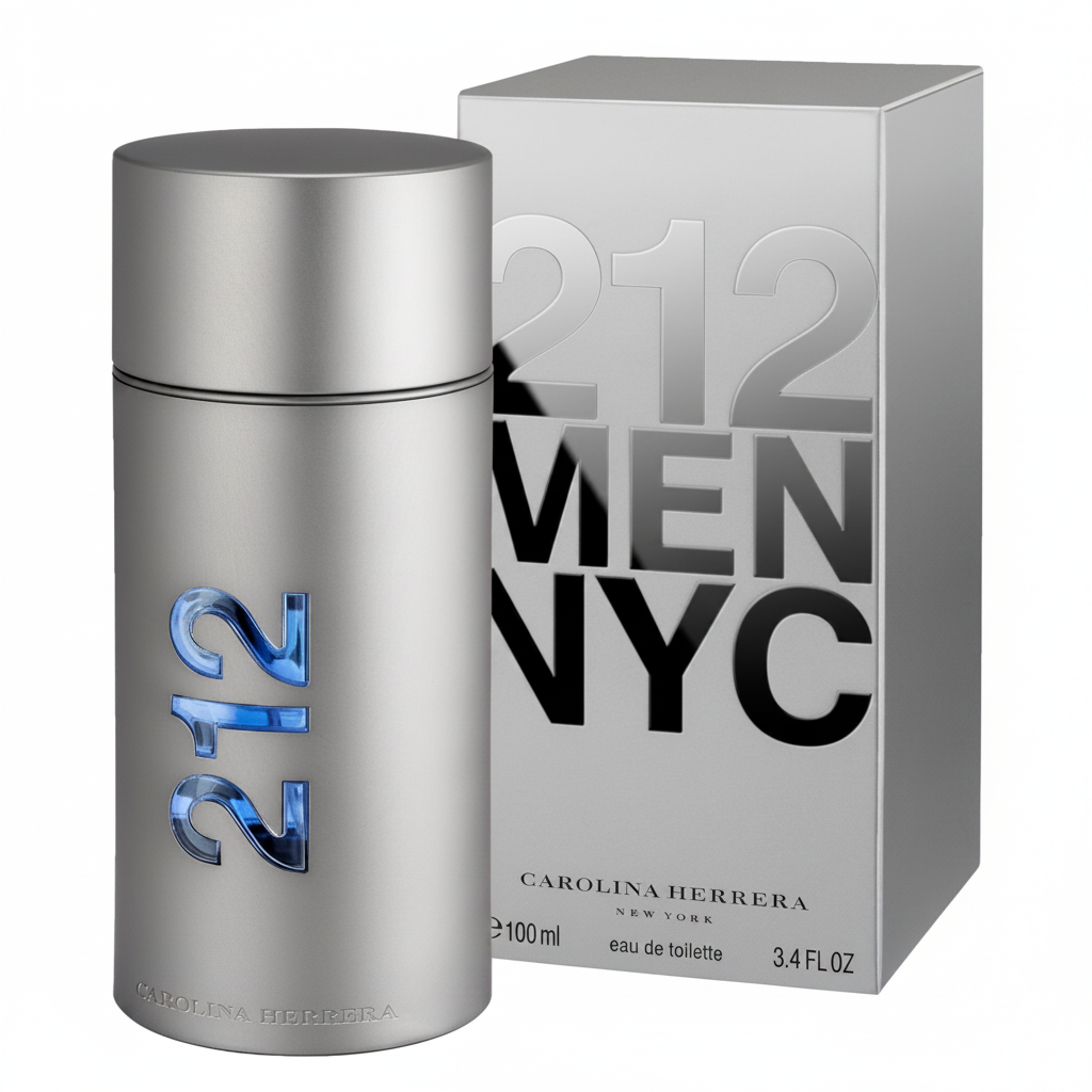 Carolina Herrera 212 Men NYC EDT - Bottle and Box
