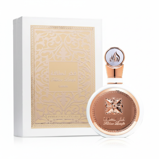 Lattafa Fakhar White EDP - Box and Bottle