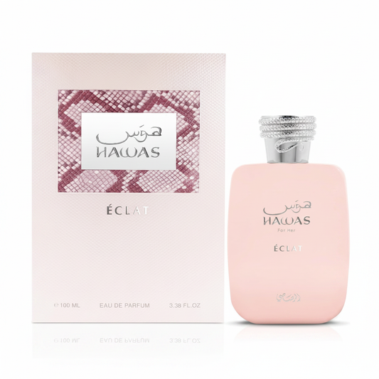 Rasasi Hawas Éclat For Her EDP - Box and Bottle