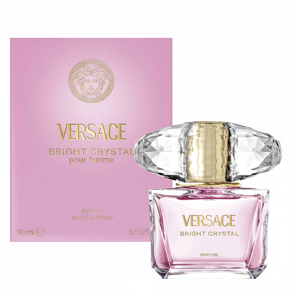 Versace Bright Crystal Parfum - Box and Bottle